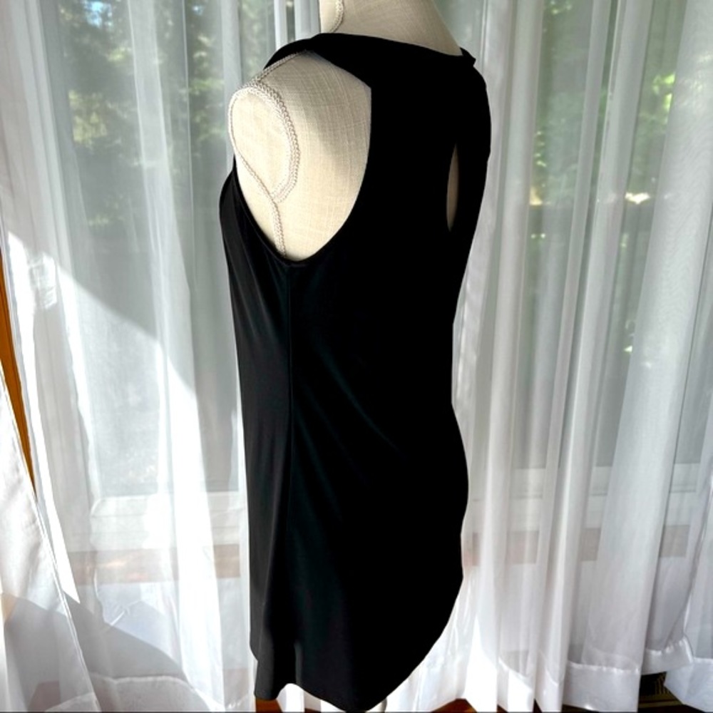 White House Black Market Sleeveless Top Keyhole Front and Back Black Sz S - Picture 8 of 16